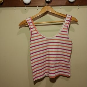 Primark Striped Cropped Tank